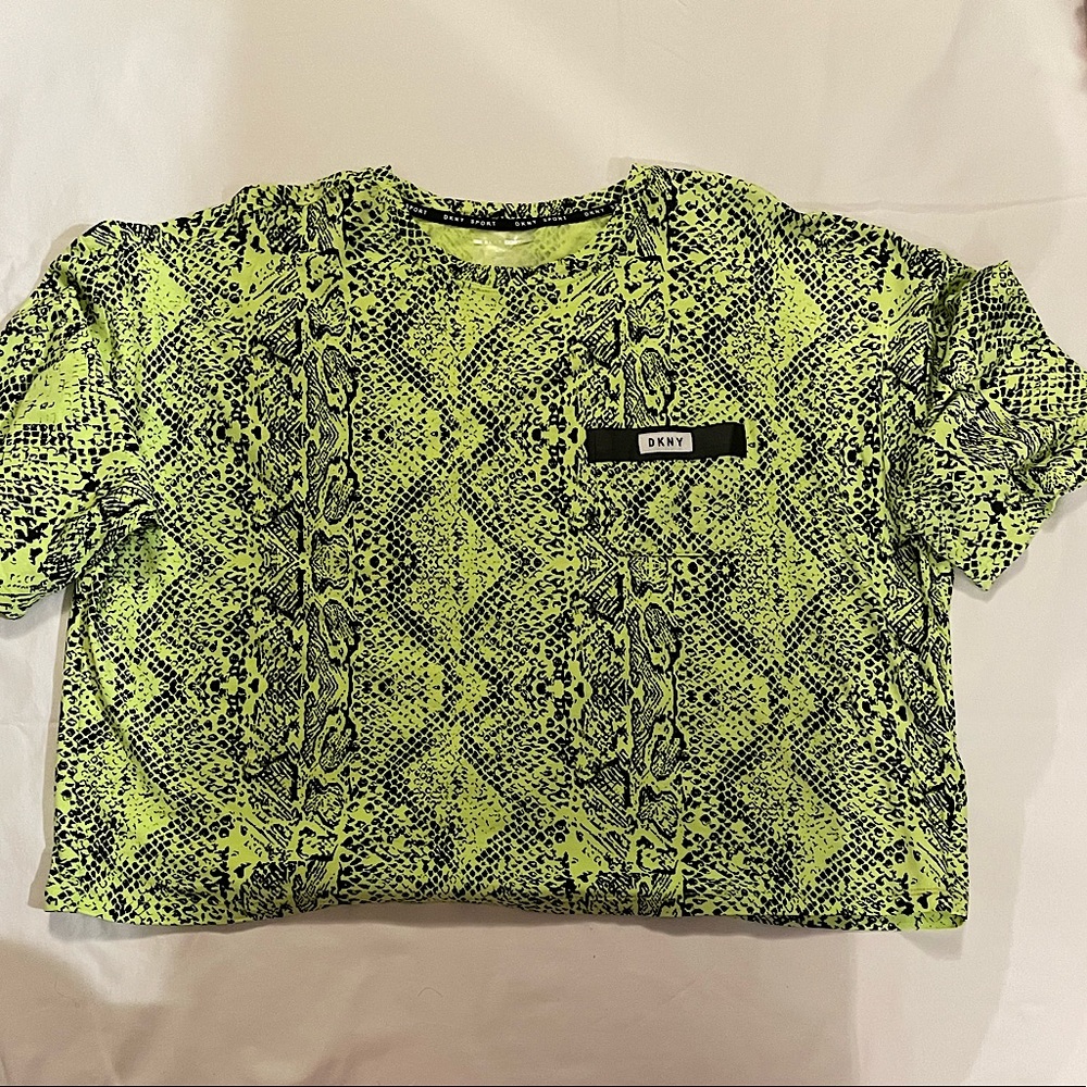 DKNY Animal Print sports top